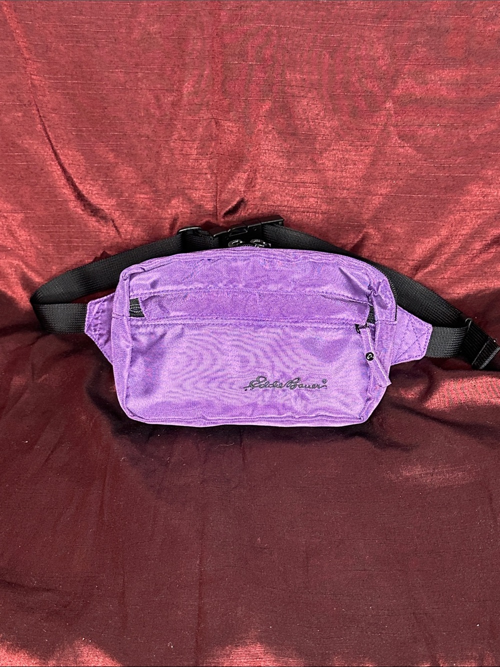 ✨💜 Eddie Bauer Royal Purple Belt Bag Fanny Pack Like New! 🎒 - Picture 1 of 8